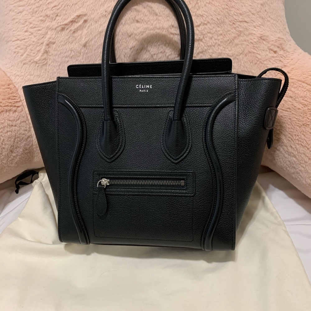 !!!!SOLD!!!! Celine Micro Luggage in Black